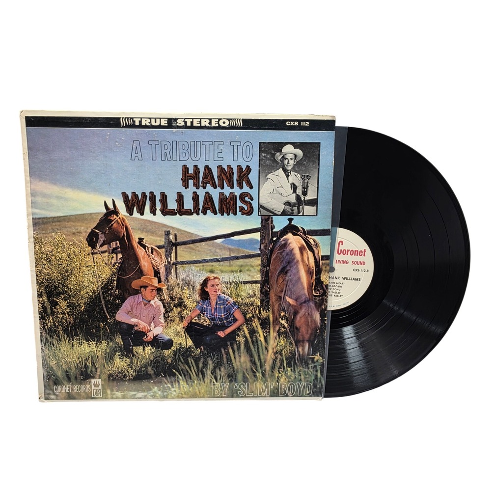 Slim Boyd A Tribute to Hank Williams Vinyl LP Coronet Records CXS 112 Stereo*